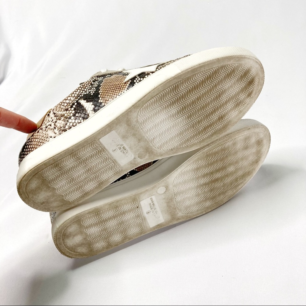 Snakeskin Star Fashion Sneakers Let’s See Style Size 9 - Picture 8 of 9